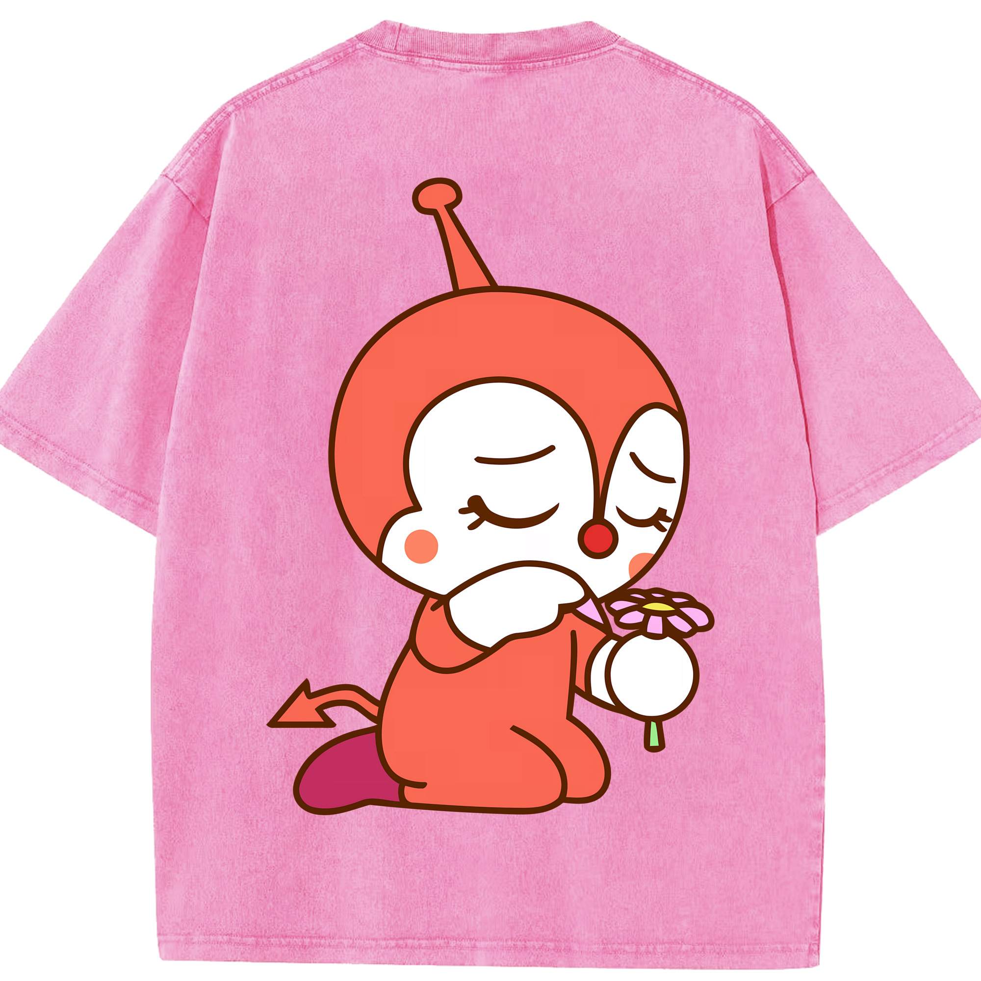 （画像用） アンパンマン Anpanman 綿100% ヴィンテージ風 半袖Tシャツ（背面プリント）